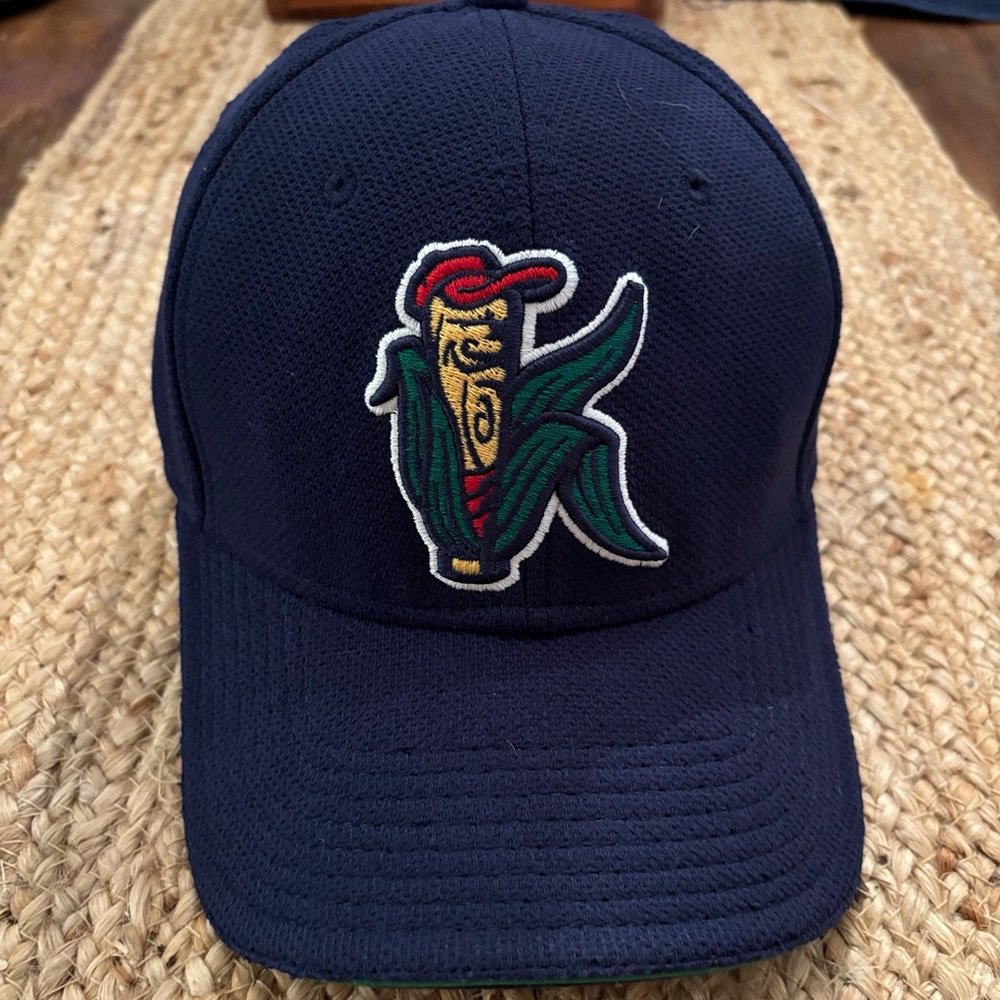 New Era Iowa Kernela wool blend fitted Minor League Baseball Cap, Small/Medium
